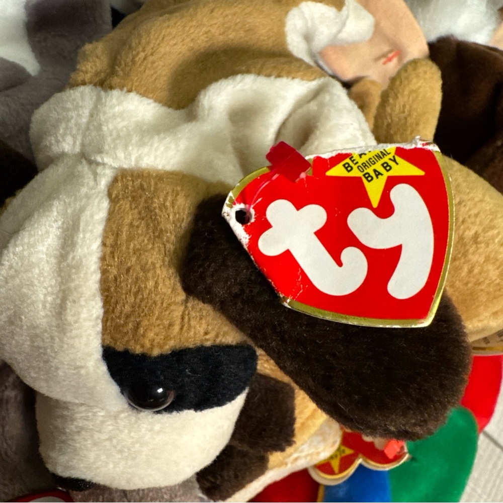 Ty Beanie Baby Lot 8 1990’s Jabber Stretch Whisper Bernie Goatee Canyon Mel Stin - Picture 11 of 16